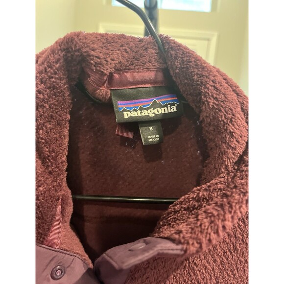 Patagonia Snap Fleece Pullover Burgundy Women's small - Picture 7 of 14